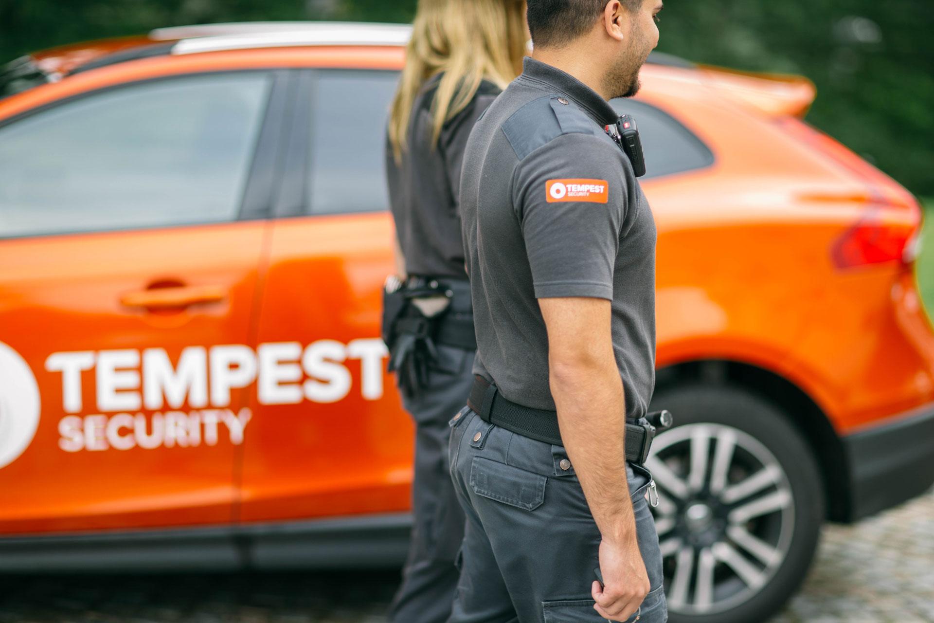 security guards with Tempest logo