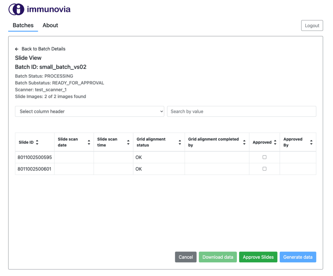 Immunovia app