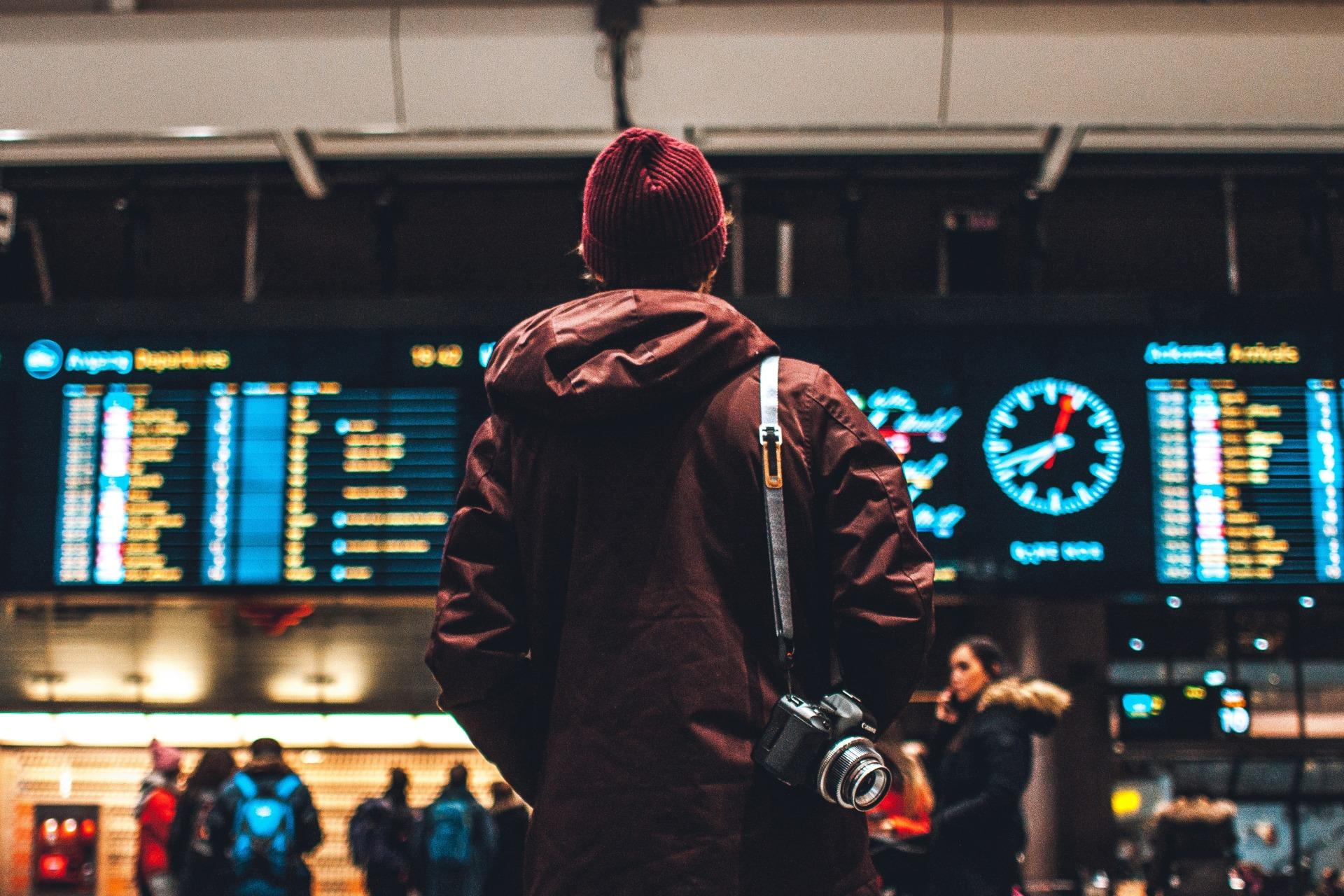 person på stationen