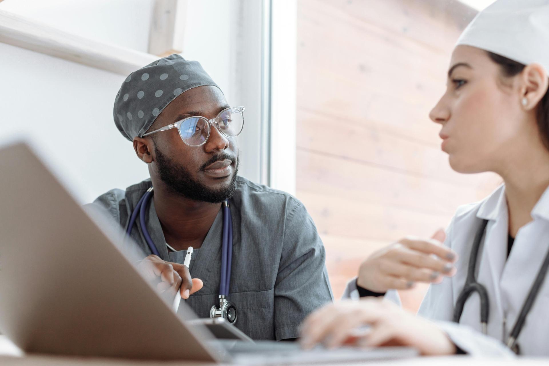 doctors talking to each other